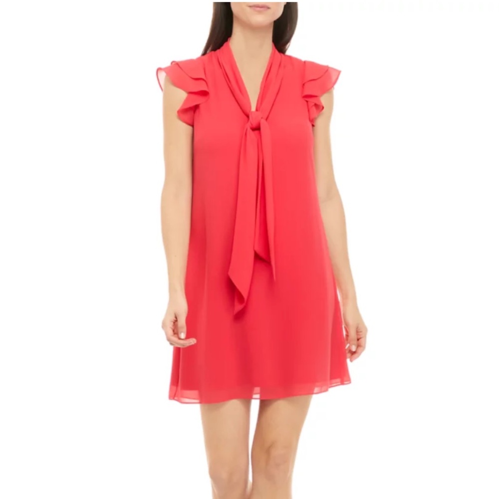 Vince Camuto Ruffle Sleeve Float Dress